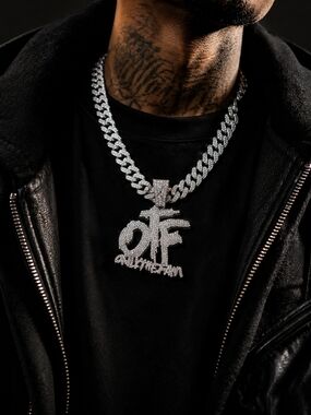 OTF Iced Out Cuban Link Necklace Set